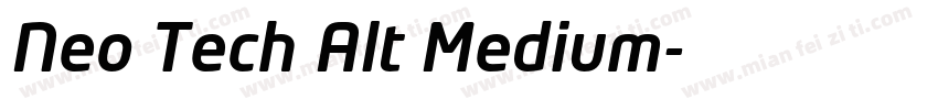 Neo Tech Alt Medium字体转换